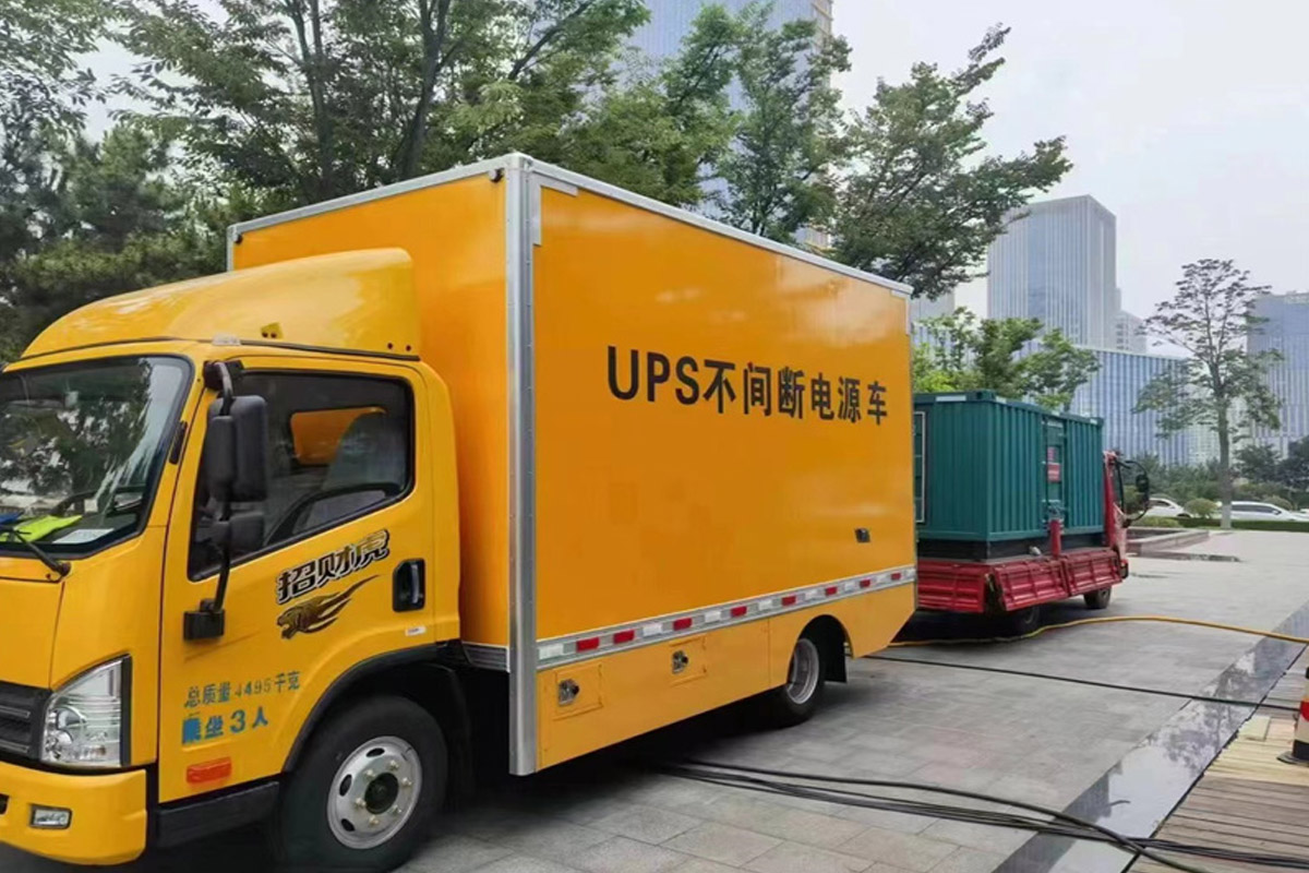 兴安发电机租赁施工现场