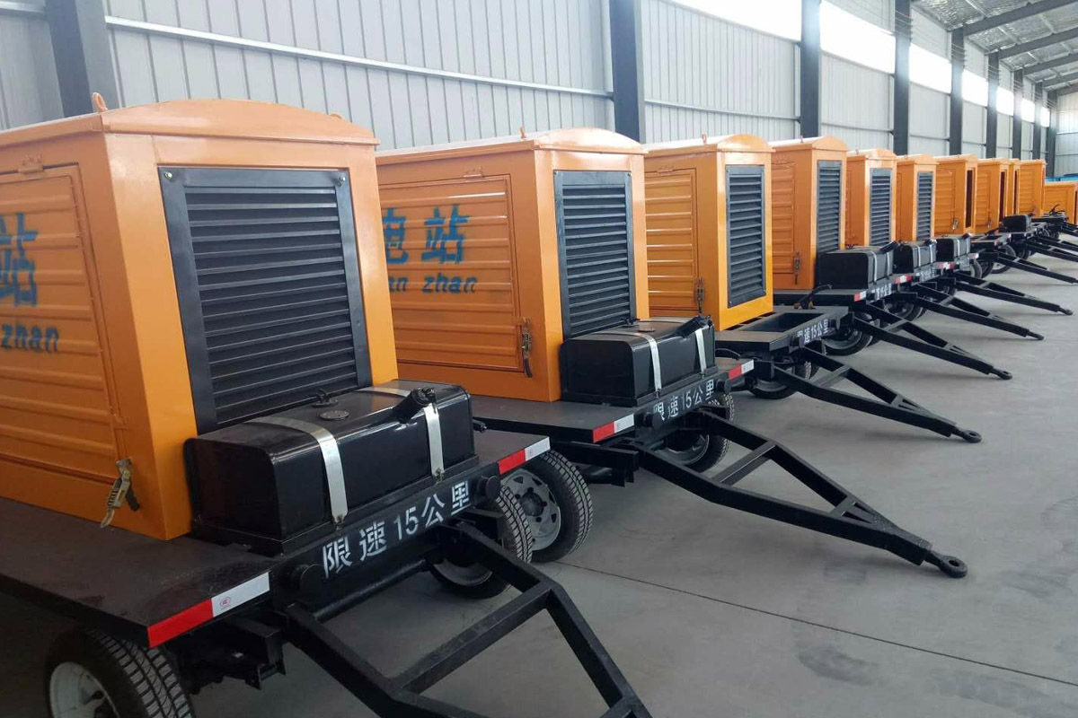 兴安发电机租赁施工现场